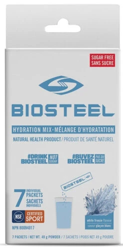 BioSteel High-Performance Sports Hydration Mix (7 Count) 9 BioSteel High-Performance Sports Hydration Mix (7 Count) -Bauer Sale Store 630617 CAN 20Biosteel Hydration 20Mix White 20Freeze 7CT Front