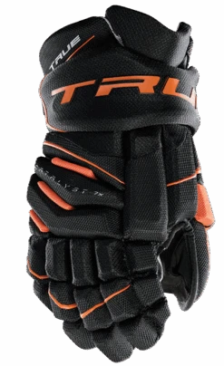 True Hockey True Catalyst 7X Junior Hockey Gloves -Bauer Sale Store CT7xGlove Black Orange 1