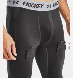 Under Armour Men's Hockey Compression Leggings -Bauer Sale Store V5 1356492 010 VELCRO
