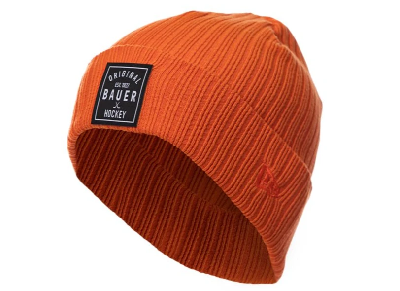 Bauer New Era Rib Knit Patch Senior Beanie 1 Bauer New Era Rib Knit Patch Senior Beanie