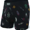 SAXX Vibe Boxer Brief Black Mardi Gras -Bauer Sale Store saxx vibe boxer brief black mardi gras
