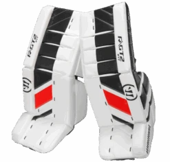 Warrior Ritual GT2 Intermediate Goalie Pads (w/ Knee Pads) -Bauer Sale Store warrior ritual gt2 intermediate goalie pads black white red